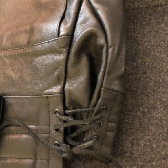 Brand New Police Leather Motorcycle Jacket